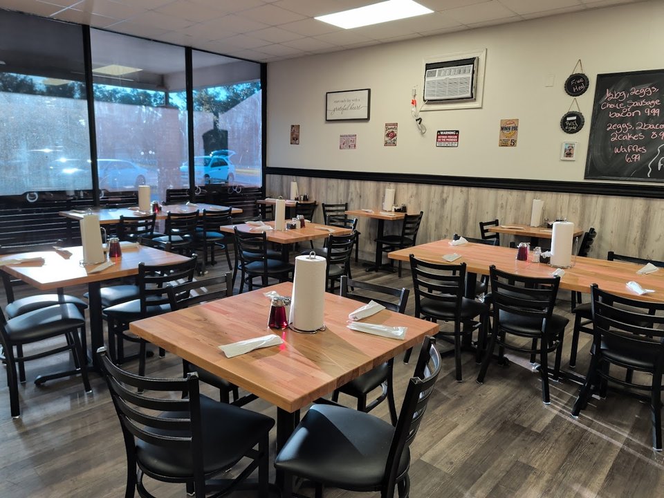 Family restaurant interior with warm, casual decor.