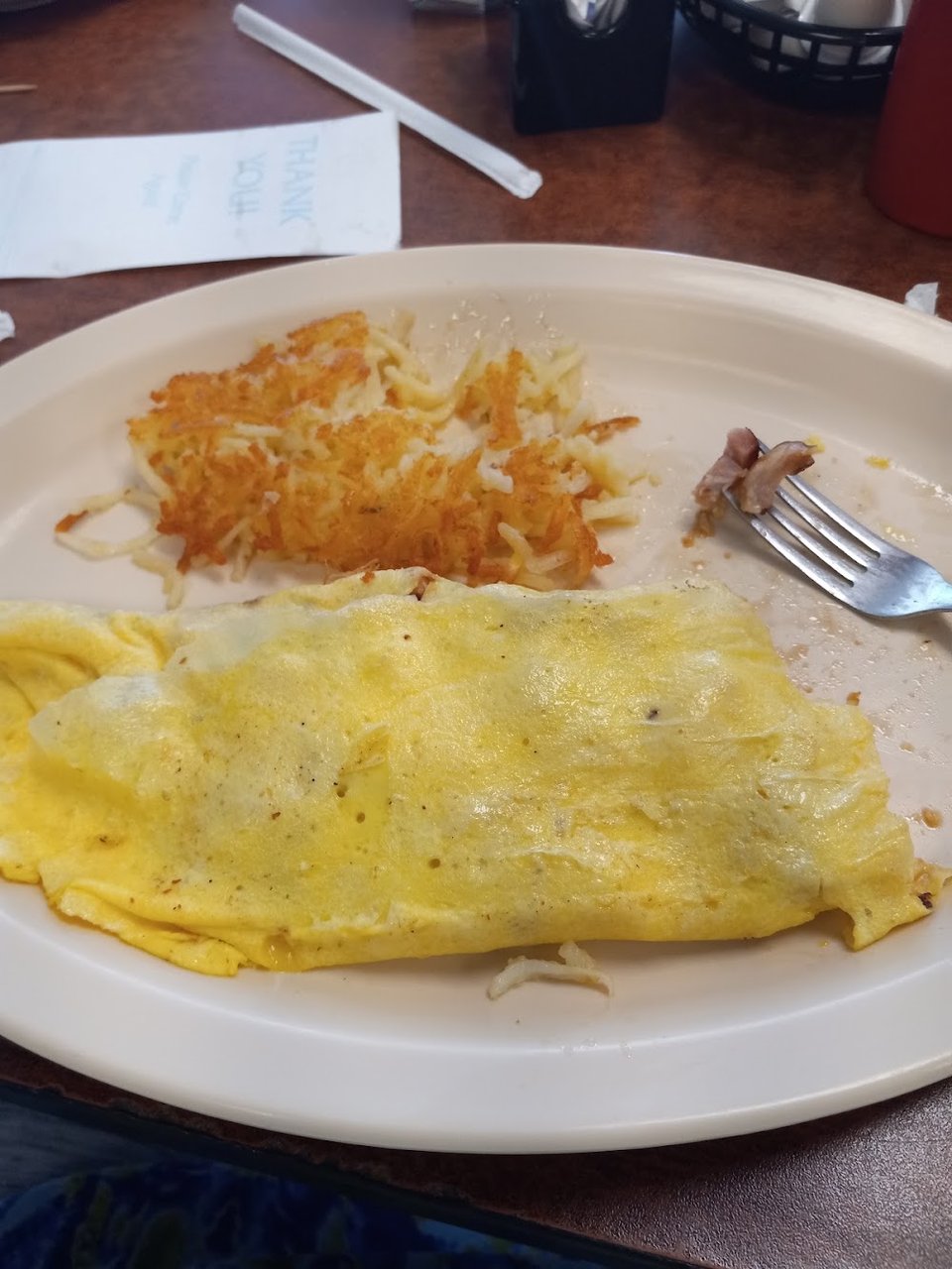 Ham N Cheese Omelet w Hashbrowns